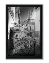 escalier extérieur photographie noir et blanc