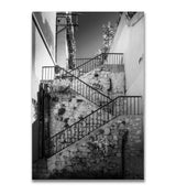 escalier extérieur photographie noir et blanc