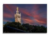 Notre Dame de la Garde MArseille au crépuscule