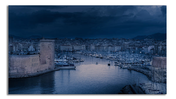 Vieux Port de Marseille de nuit