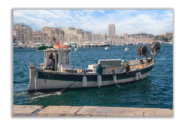 Barque de pêcheur Vieux Port Marseille