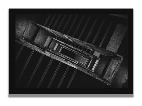 escalier intérieur photographie noir et blanc